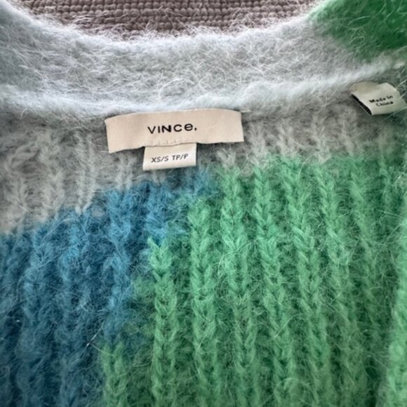 Vince color-block knit cardigan sweater — Size M / Great Condition - Picture 2 of 4